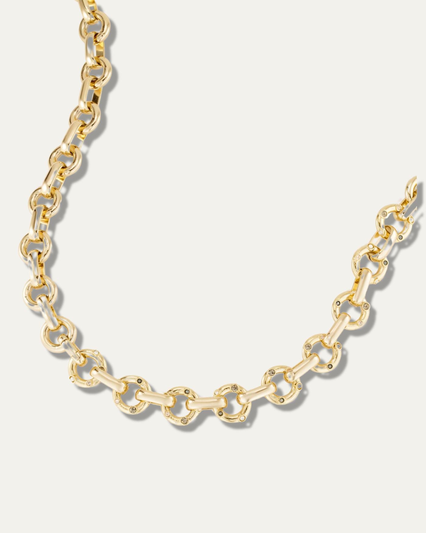 Stella & Dot La Coco Silver Curb Chain Link Necklace and Bracelet on sale Set