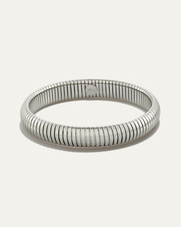 Snake Stretch Bracelet Silver