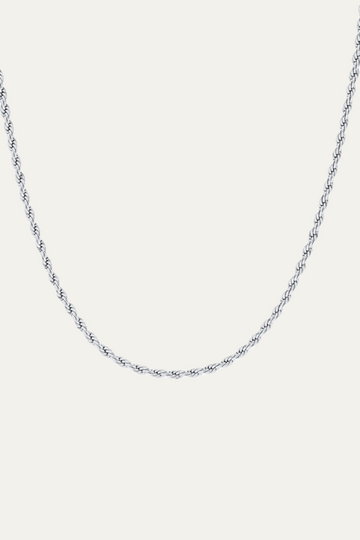 Mara Rope Chain Silver Necklace