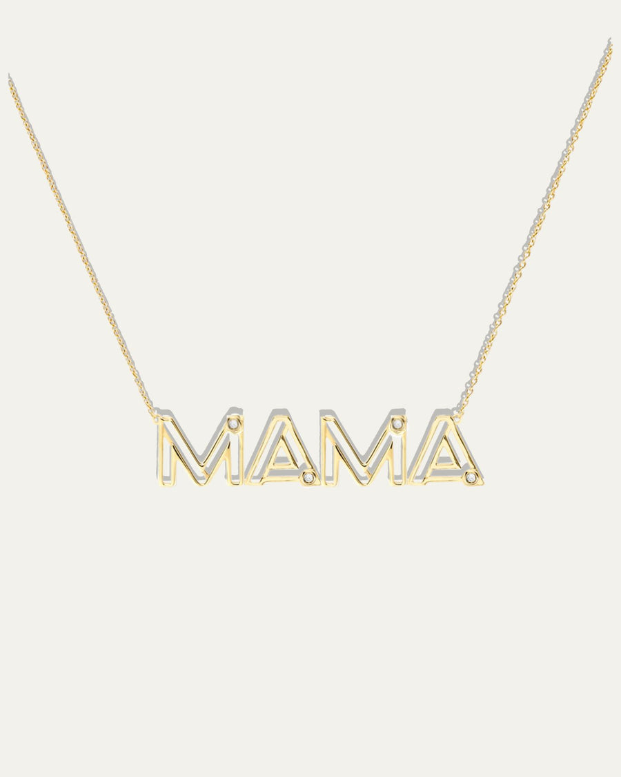 10kt Gold & Diamond 4 Letter Necklace