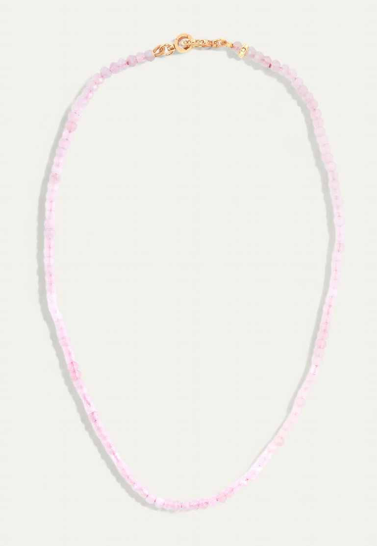 Charlotte Rose Quartz Gemstone Necklace | Love