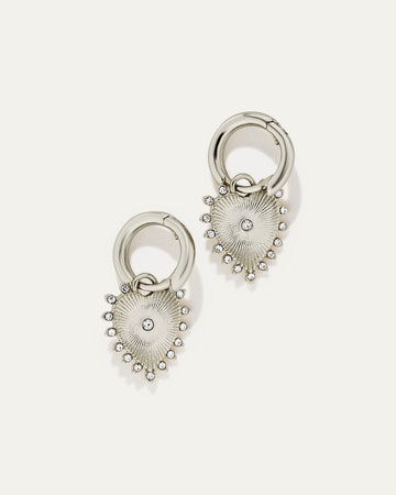 Stevie Heart Earrings | Silver