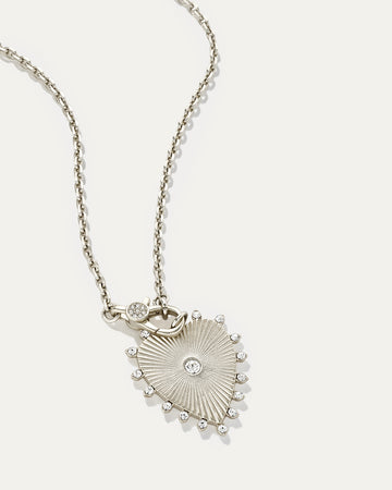 Stevie Heart Necklace | Silver