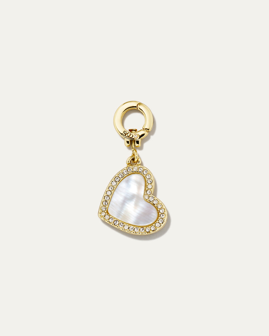 Tatum Mother of Pearl Heart Charm