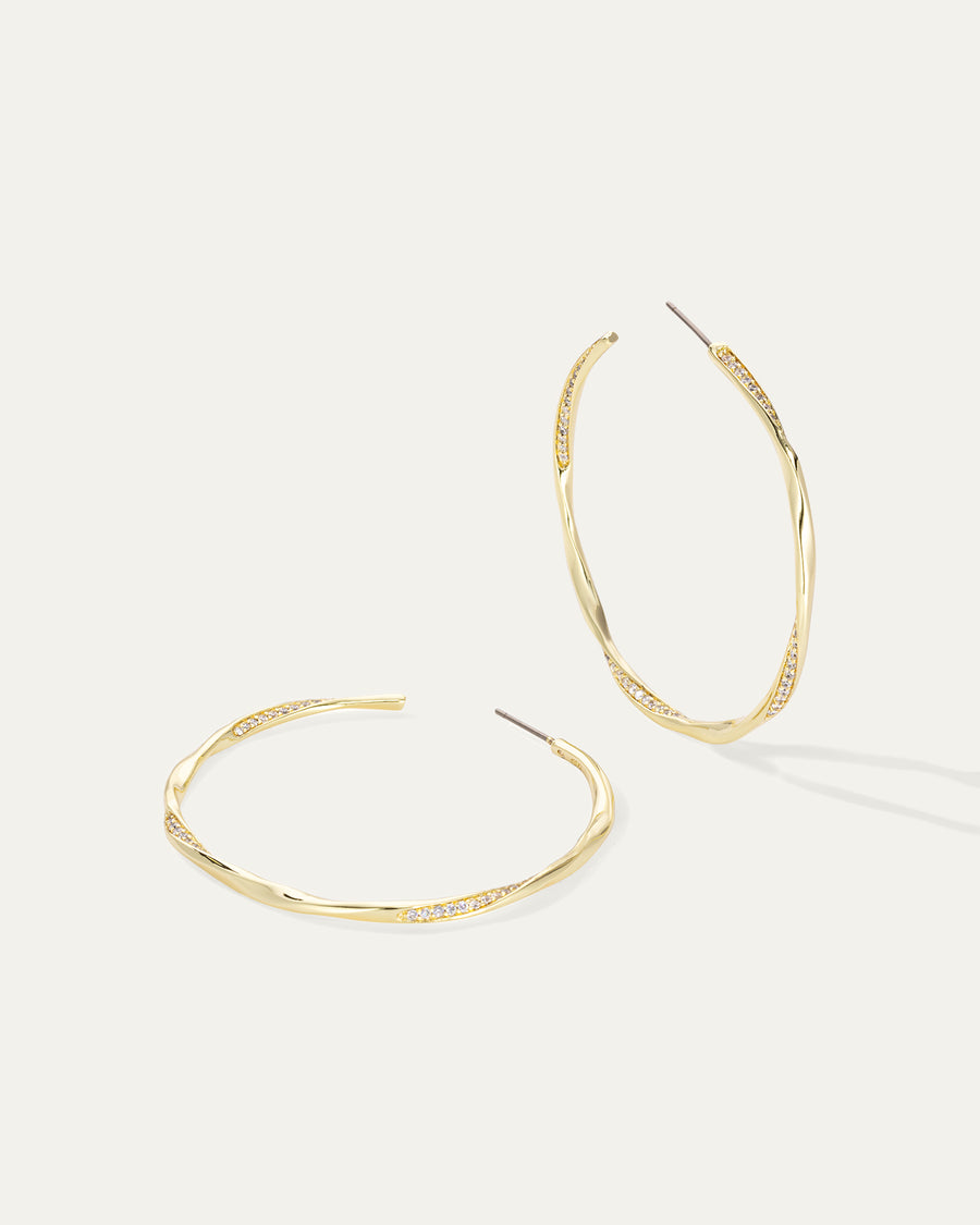 Twist Pavé Hoops