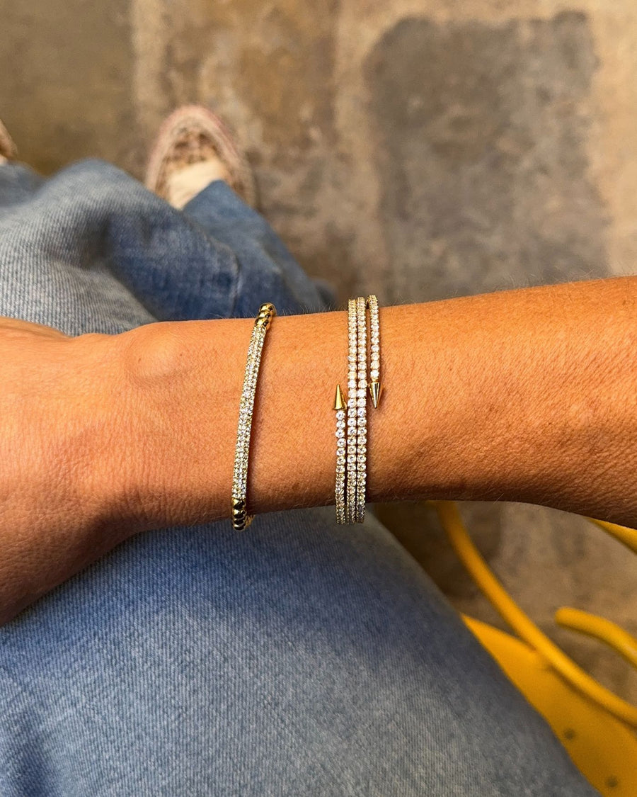 Rebel Pavé Coil Bracelet