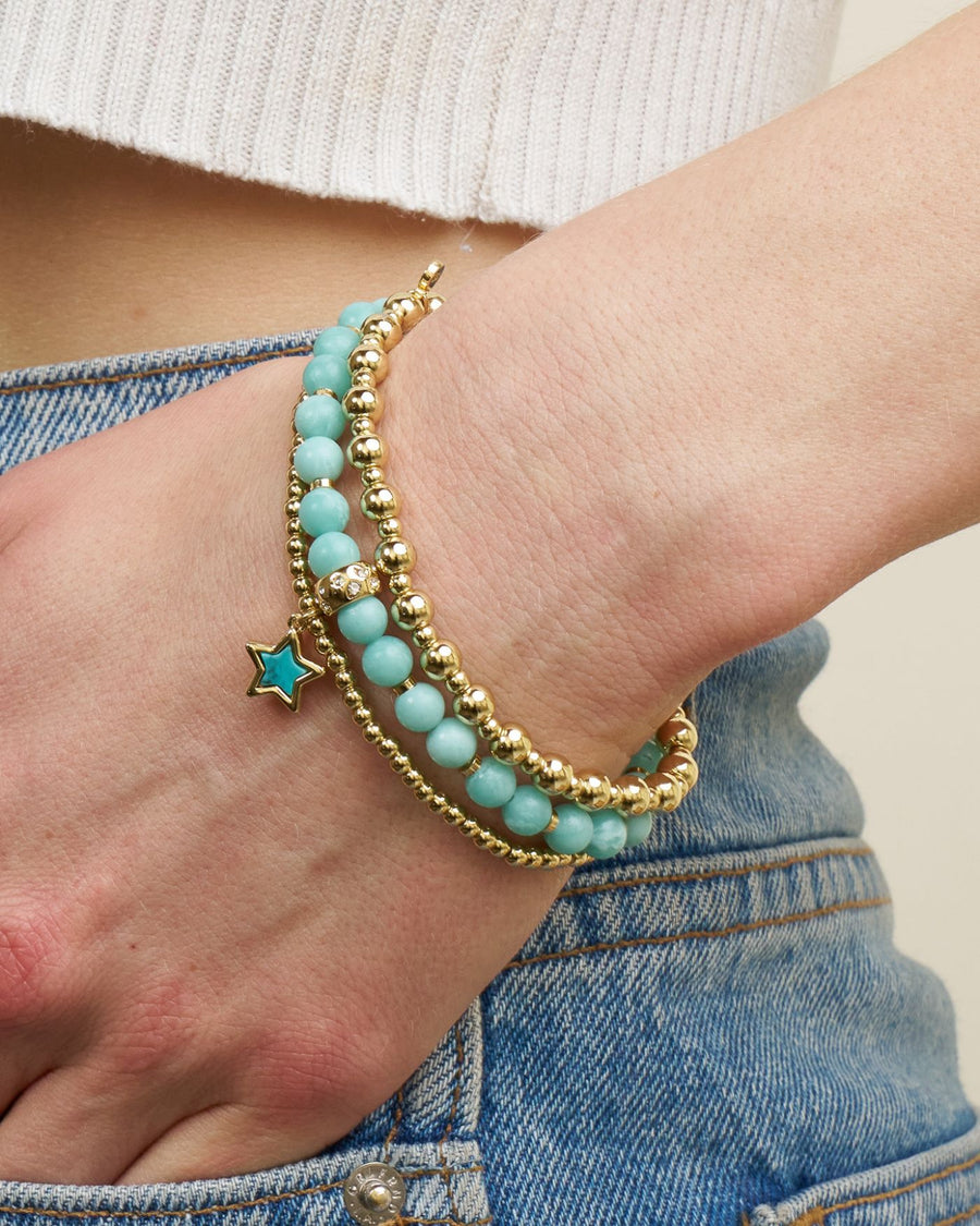 Power Stone Stretch Bracelet | Amazonite