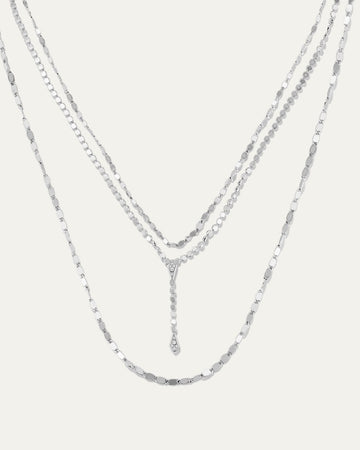 Collette Layering Necklace | Silver