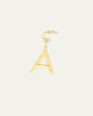 Tatum Clip On Grand Beveled Alphabet Charms