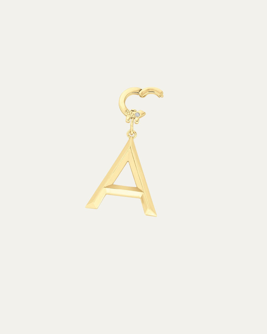 Tatum Clip On Grand Beveled Alphabet Charms