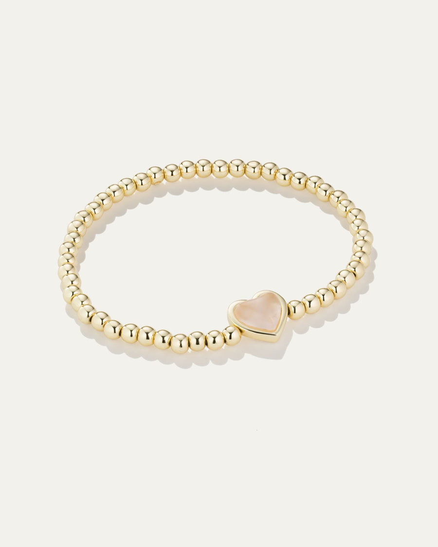 Maeve Heart Beaded Stretch Bracelet