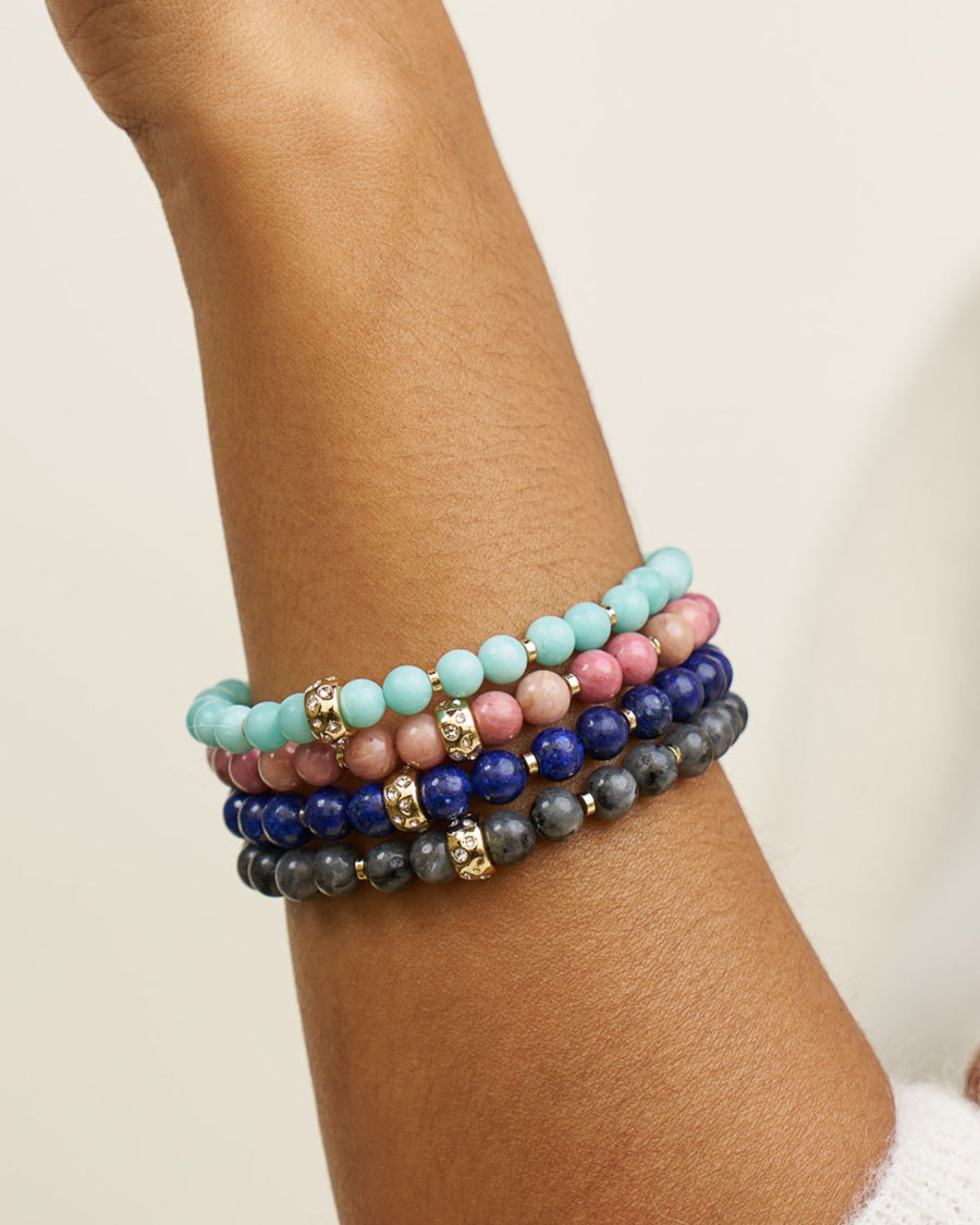 Power Stone Stretch Bracelet | Amazonite