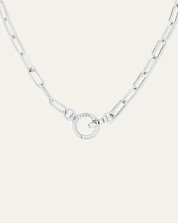 Tatum Silver Convertible Lariat Chain Necklace