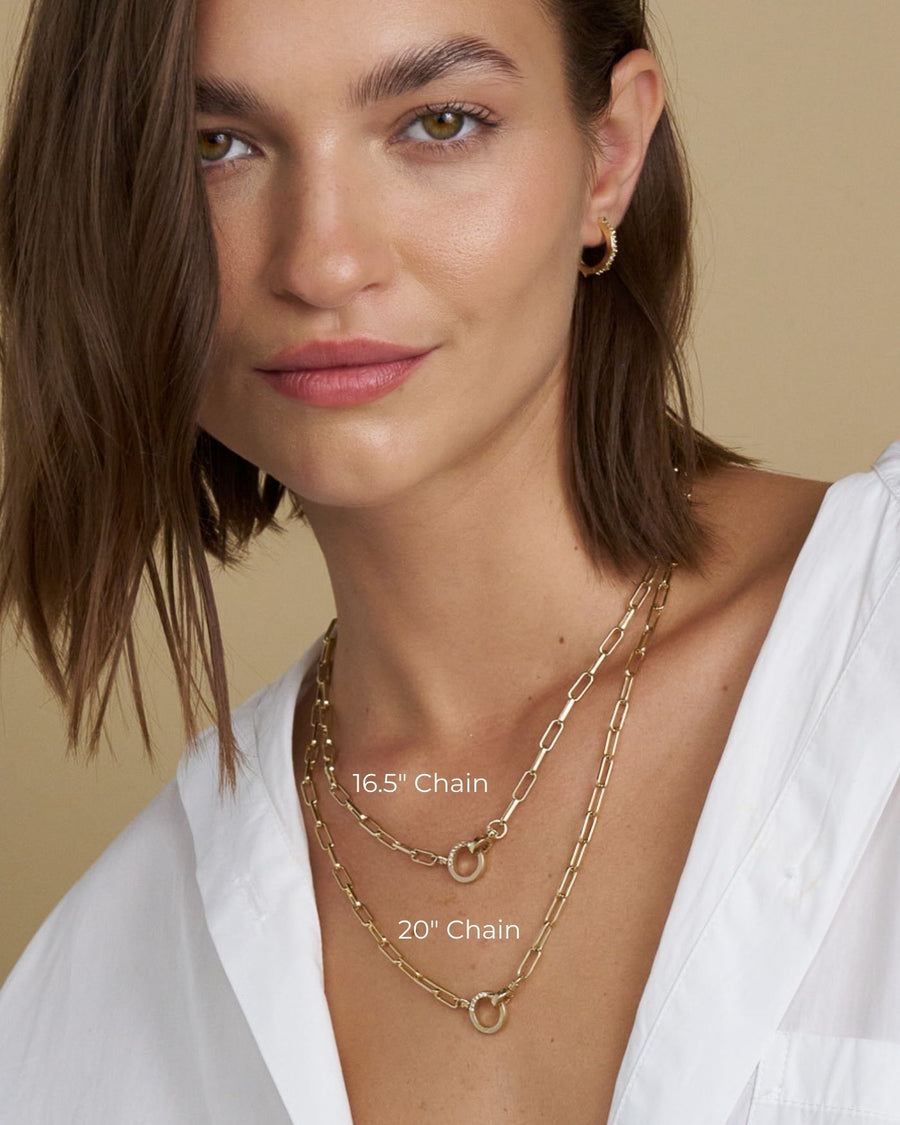 Tatum Convertible Lariat Chain Necklace | Gold