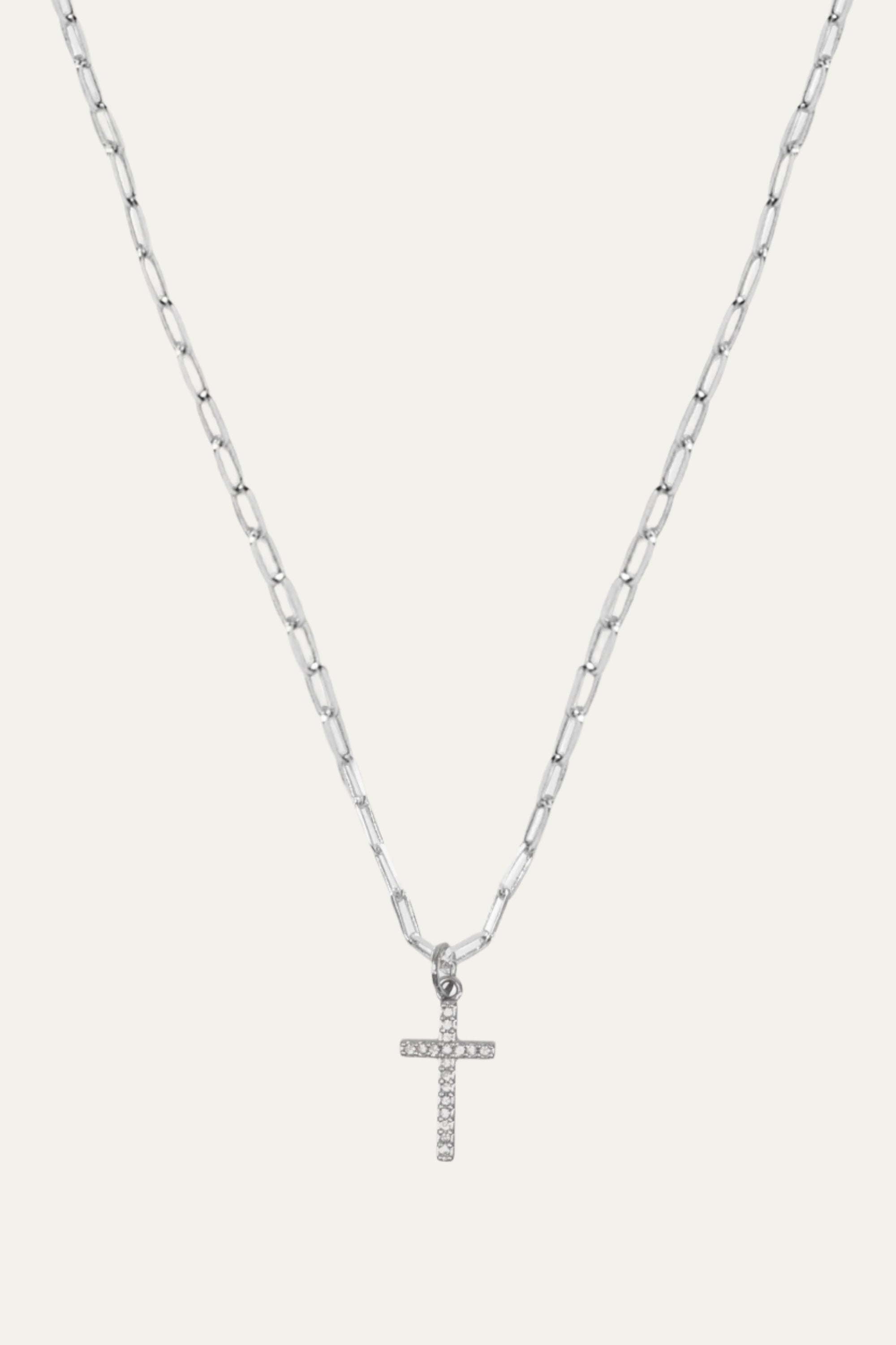 Delicate Pave Cross Necklace - Stella & Dot